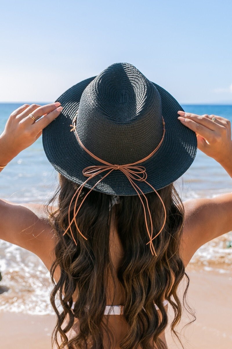 Adjustable Beaded Belt Panama hat
